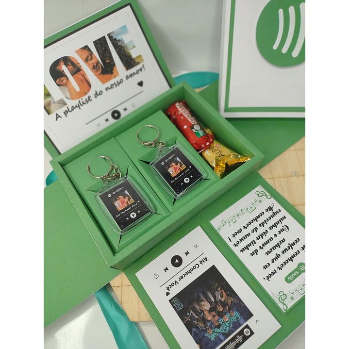 Arquivo Mimos Caixa Explosão e Quadro Spotify Arquivo em Pdf e Studio 7