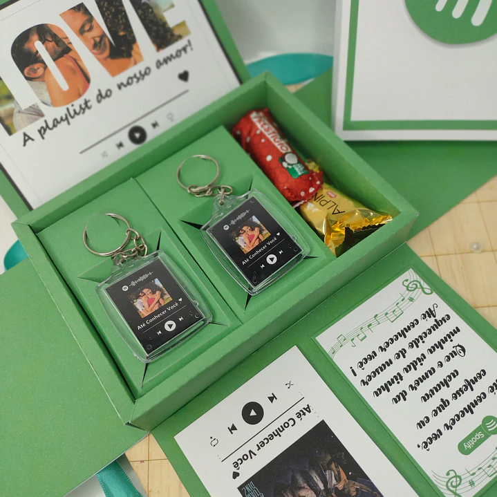 Arquivo Mimos Caixa Explosão e Quadro Spotify Arquivo em Pdf e Studio 7