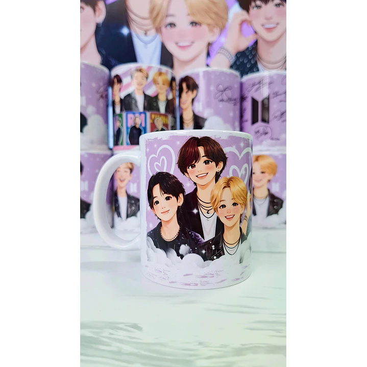 6 Artes para Caneca BTS Fãs  Arquivo em Jpg 2