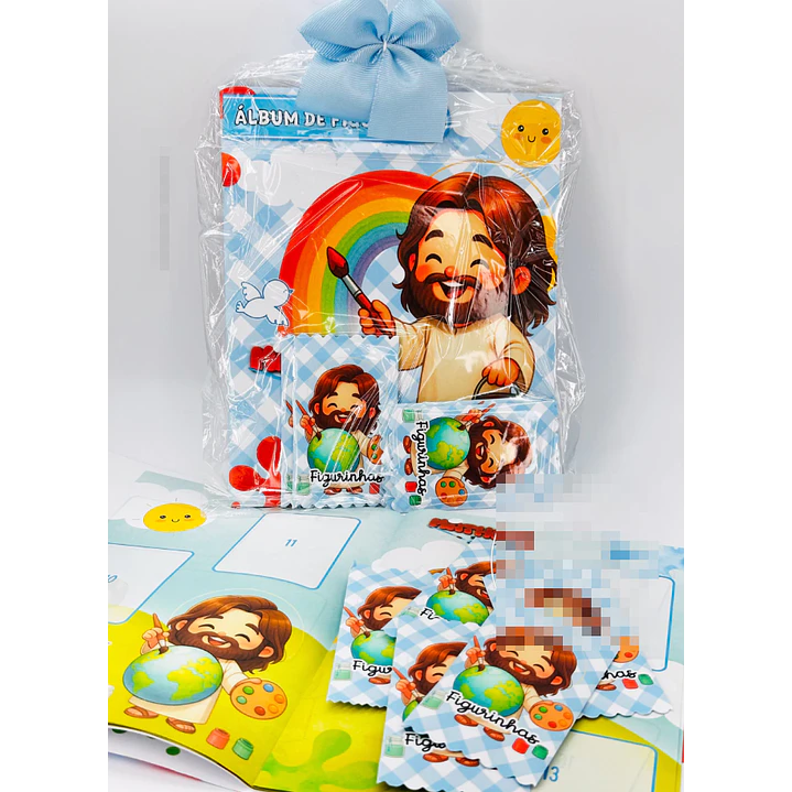 Arquivo Álbum de Figurinhas Jesus O maior Pintor do Mundo Cristão Infantil Arquivo em Pdf 2