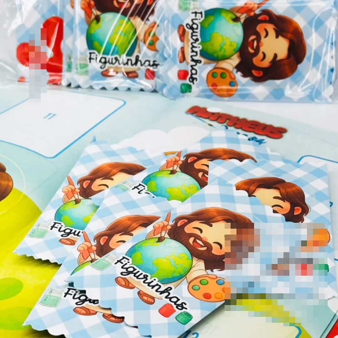 Arquivo Álbum de Figurinhas Jesus O maior Pintor do Mundo Cristão Infantil Arquivo em Pdf 3