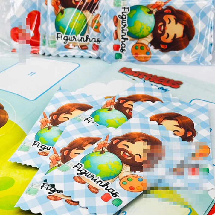 Arquivo Álbum de Figurinhas Jesus O maior Pintor do Mundo Cristão Infantil Arquivo em Pdf 3