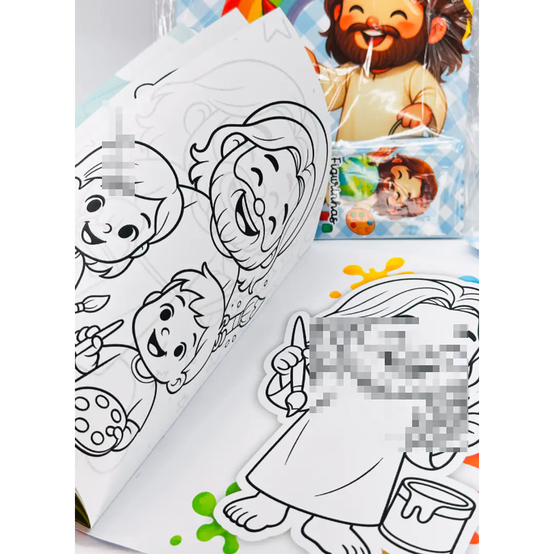 Arquivo Álbum de Figurinhas Jesus O maior Pintor do Mundo Cristão Infantil Arquivo em Pdf 5