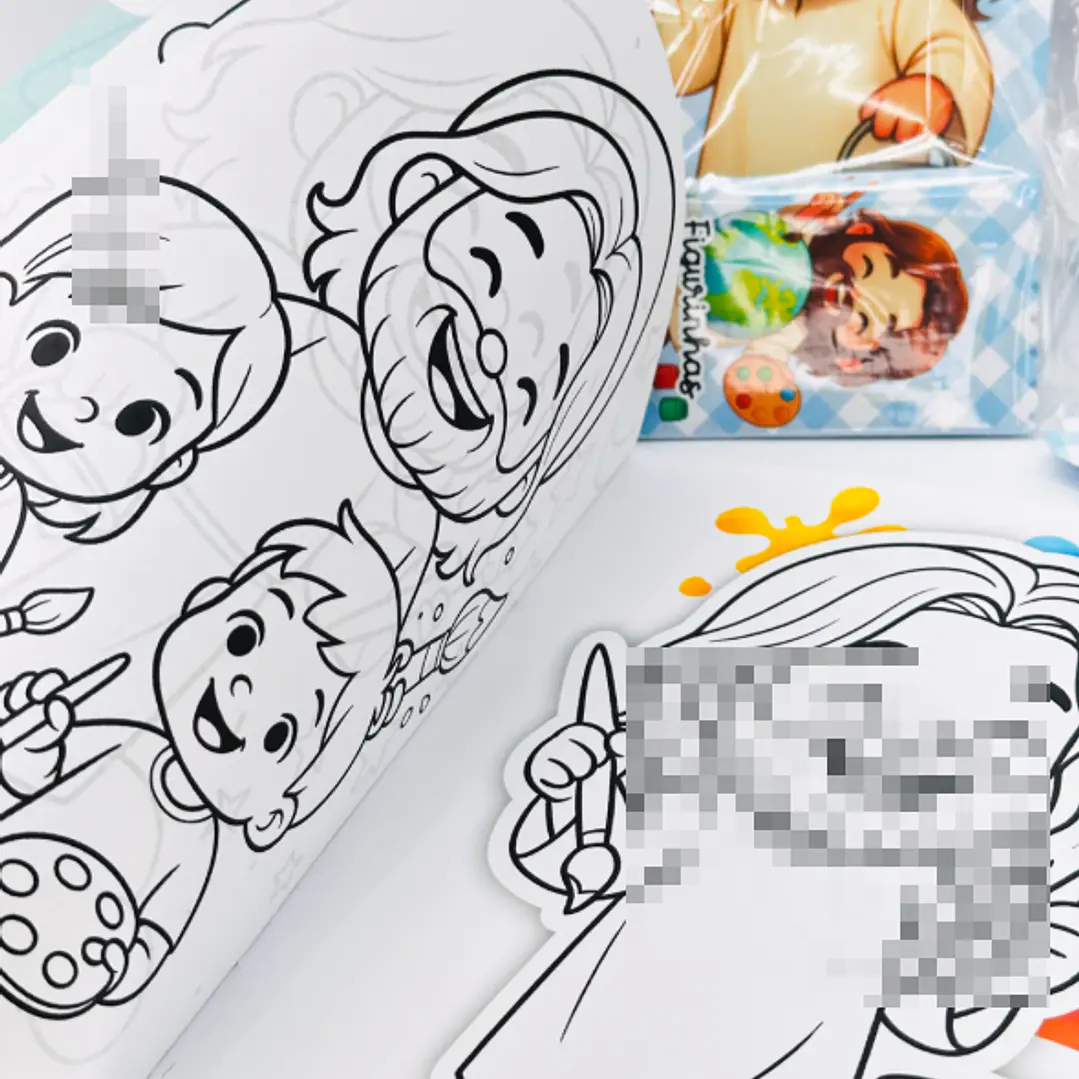 Arquivo Álbum de Figurinhas Jesus O maior Pintor do Mundo Cristão Infantil Arquivo em Pdf 5