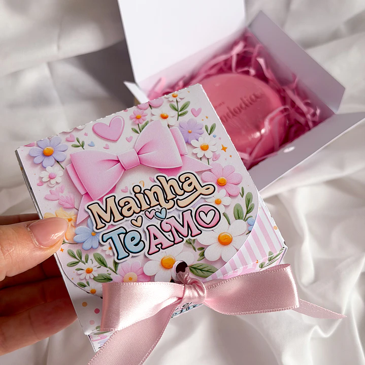 Arquivo Mimos Caixinha para Sabonete Quadrada e Card Coração Arquivo em Pdf  2