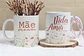 4 Artes para Caneca Dia das Mães Floral Arquivo Editável - Thumbnail 1