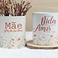 4 Artes para Caneca Dia das Mães Floral Arquivo Editável - Thumbnail 1