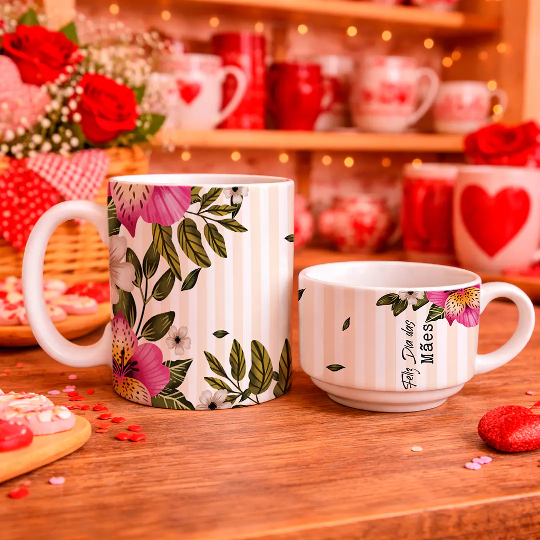 5 Artes para Caneca e Xícara Flores Do Meu Jardim Arquivo Editável 8