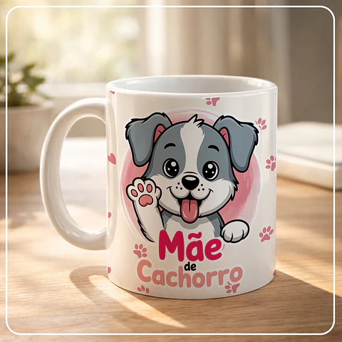 5 Artes para Caneca Mãe de Pet Arquivo em Jpg