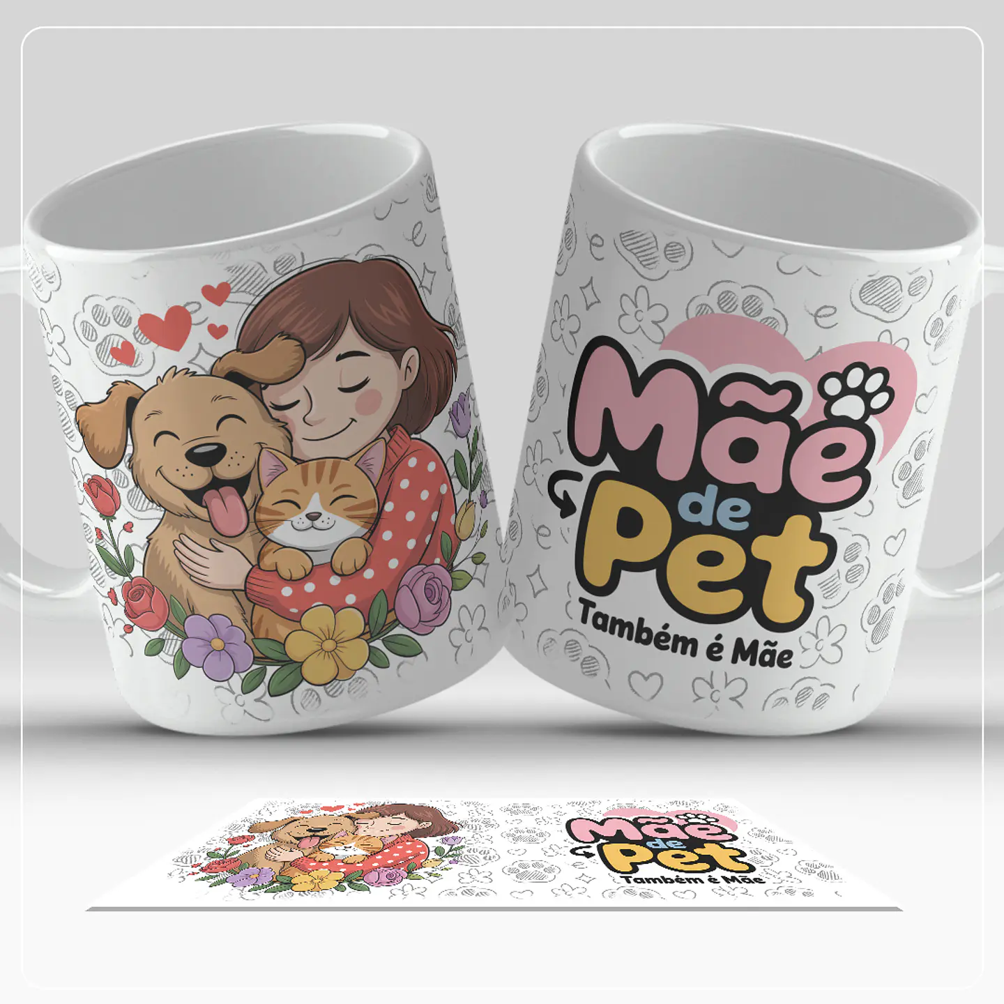 5 Artes para Caneca Mãe de Pet Arquivo em Jpg 5