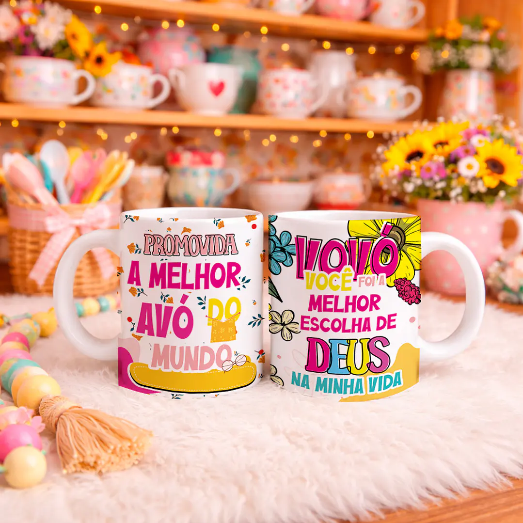 9 Artes para Caneca Dia dos Avós Arquivo Editável  4