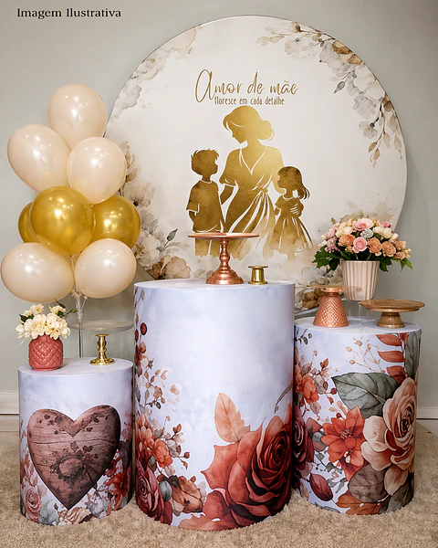 12 Artes para Painel Decoração Dia das Mães Arquivo em Jpg 