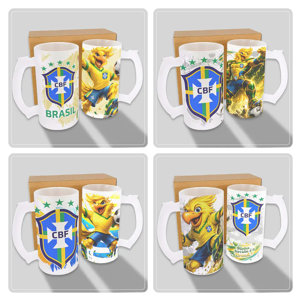20 Artes para Caneca e Copo Chopp Brasil Copa do Mundo 2026 Arquivo em Jpg  4