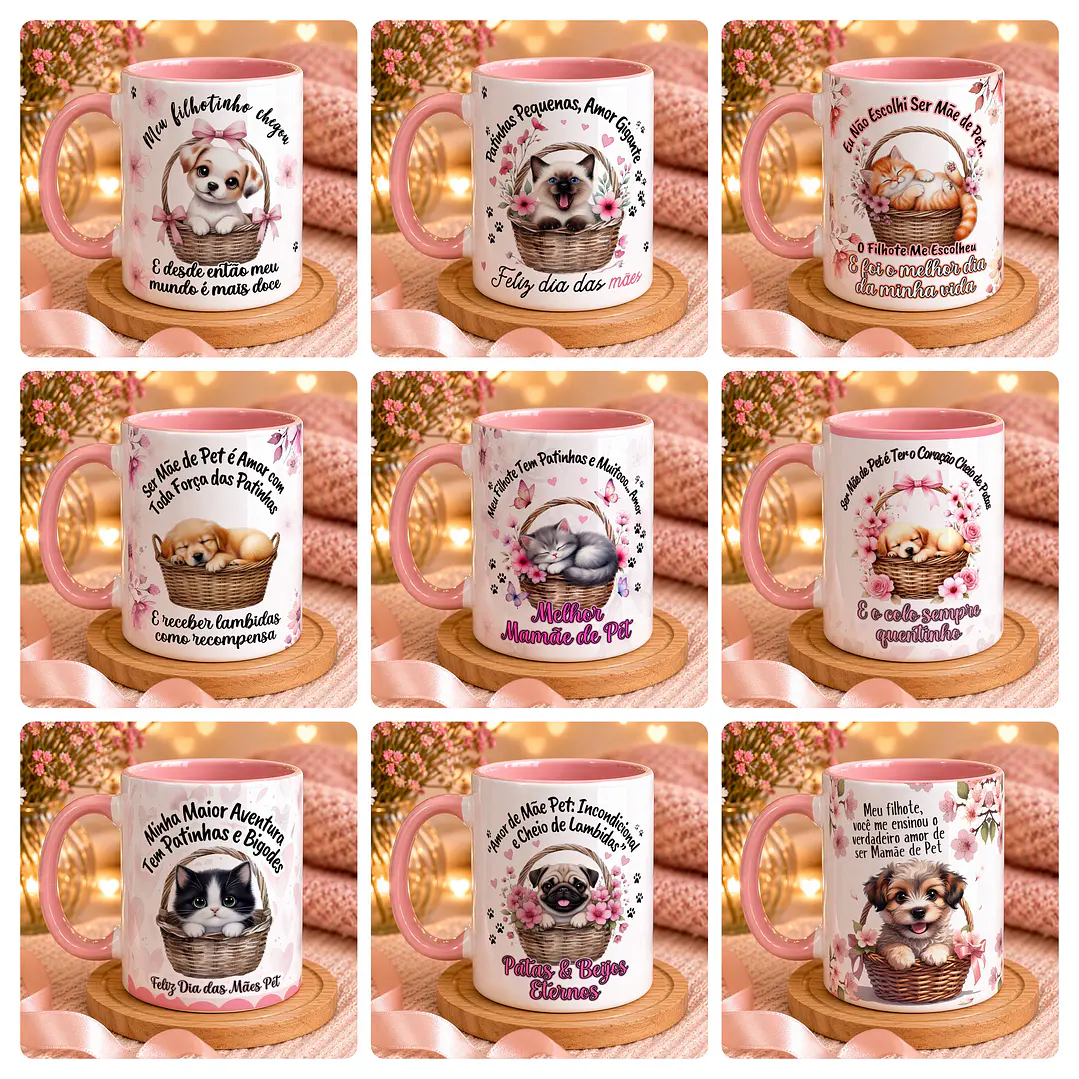 32 Artes para Caneca Mãe de Pet Arquivo em Jpg  1