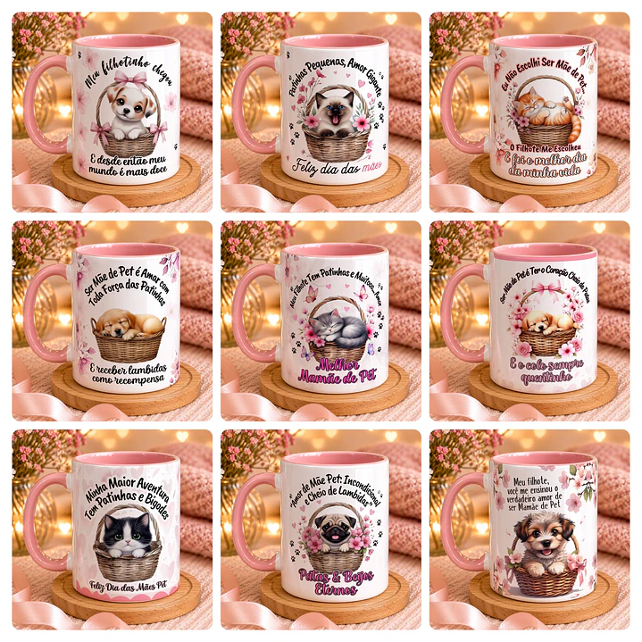 32 Artes para Caneca Mãe de Pet Arquivo em Jpg  1