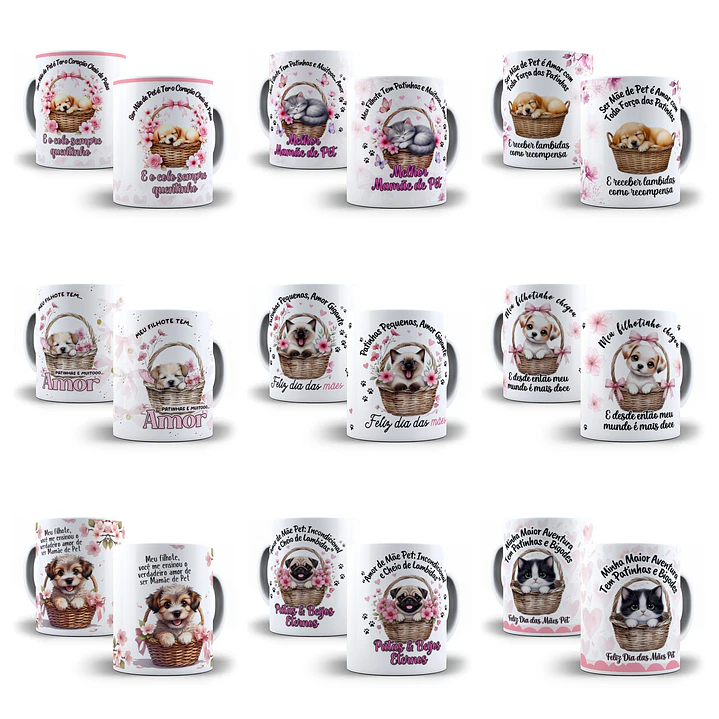 32 Artes para Caneca Mãe de Pet Arquivo em Jpg  6