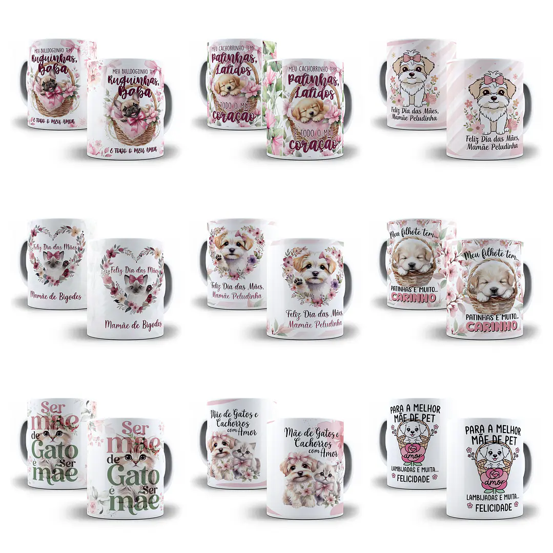 32 Artes para Caneca Mãe de Pet Arquivo em Jpg  7