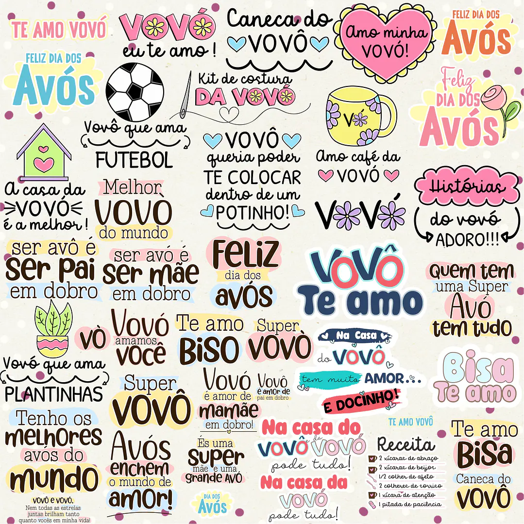 30 Artes Caneca Dia dos Avós Flork e Outros Arquivos Png 4