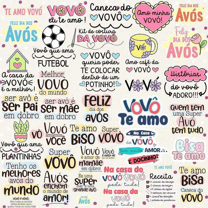 30 Artes Caneca Dia dos Avós Flork e Outros Arquivos Png 4