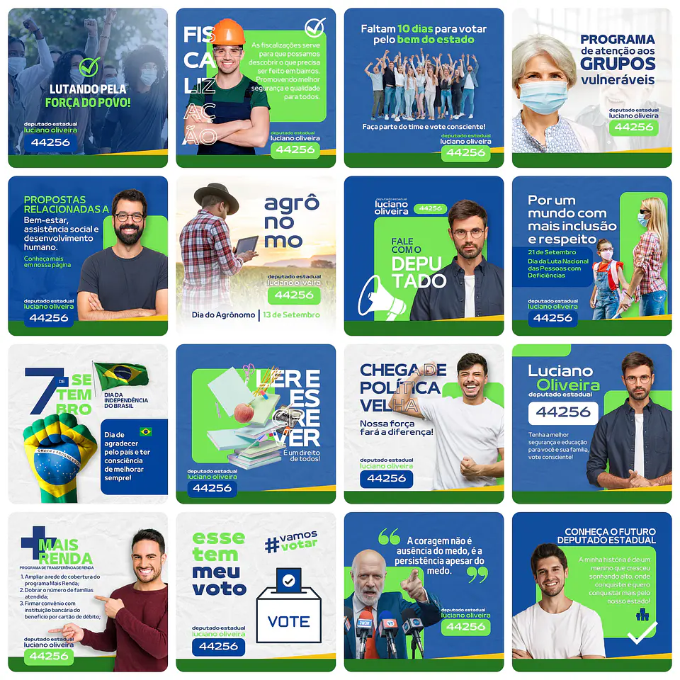Pack Canva Campanha Política Eleições Templates Editáveis 50 Artes + Bônus 1