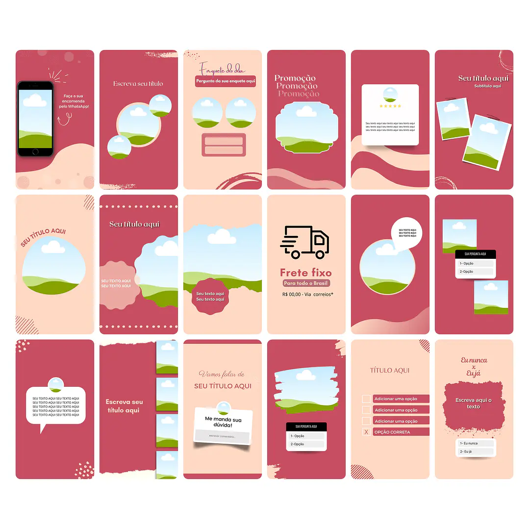 Pack Canva Sublimação Loja de Personalizados Templates Editável 120 Artes Storie 2