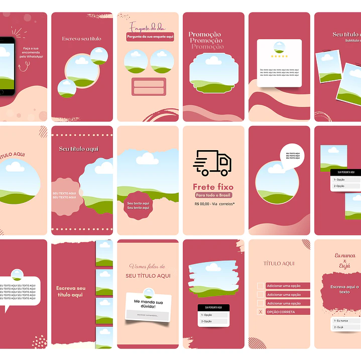 Pack Canva Sublimação Loja de Personalizados Templates Editável 120 Artes Storie 2