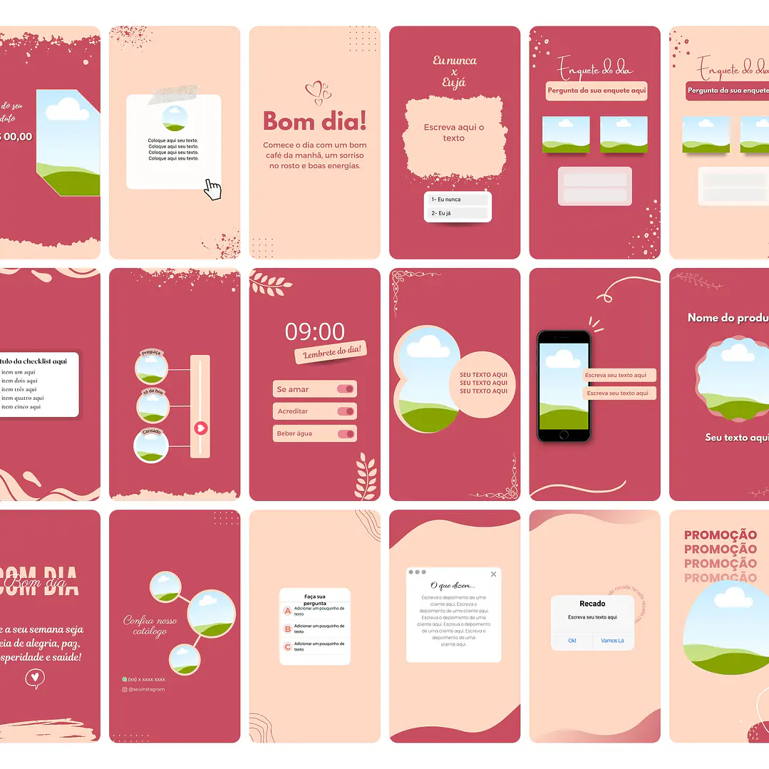 Pack Canva Sublimação Loja de Personalizados Templates Editável 120 Artes Storie 3