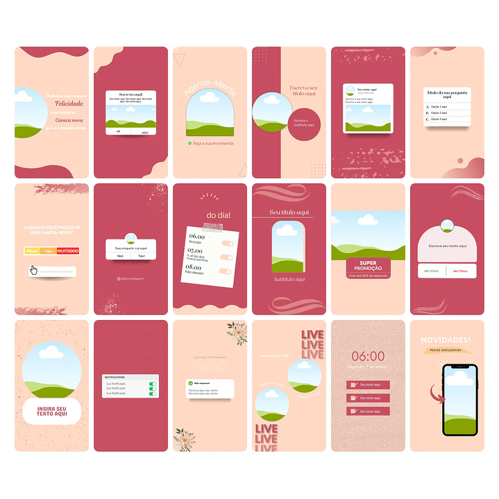 Pack Canva Sublimação Loja de Personalizados Templates Editável 120 Artes Storie 4