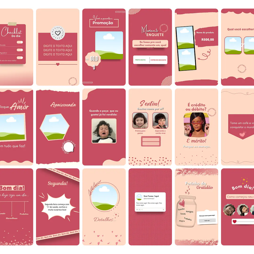 Pack Canva Sublimação Loja de Personalizados Templates Editável 120 Artes Storie 5