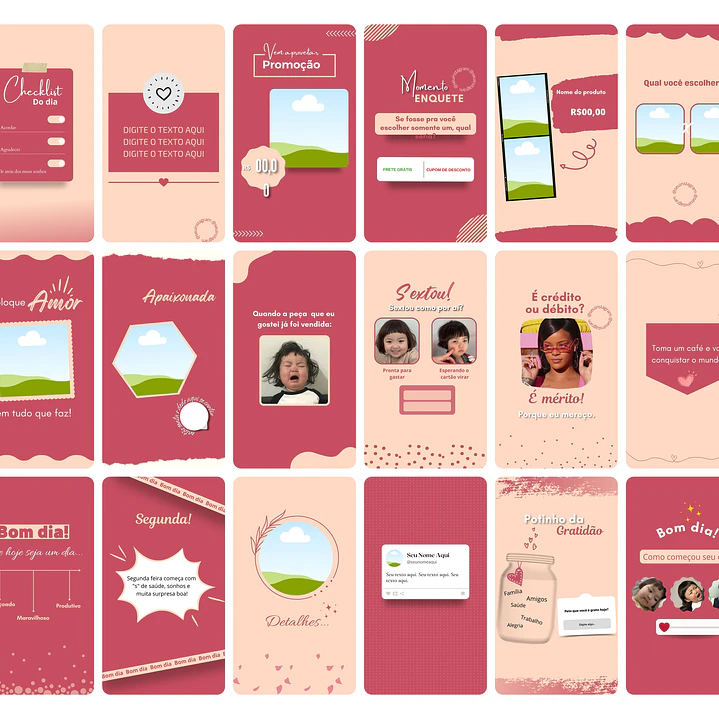 Pack Canva Sublimação Loja de Personalizados Templates Editável 120 Artes Storie 5