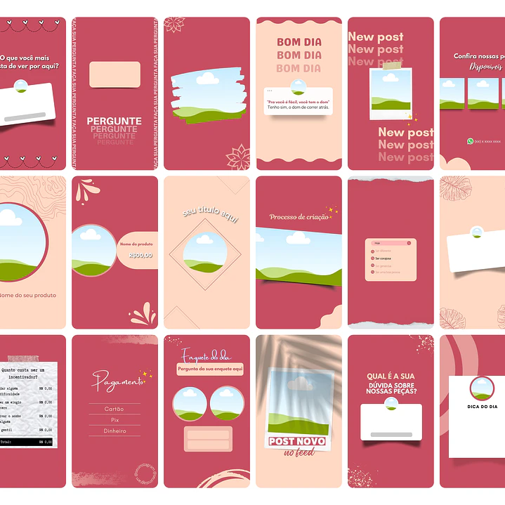 Pack Canva Sublimação Loja de Personalizados Templates Editável 120 Artes Storie 6