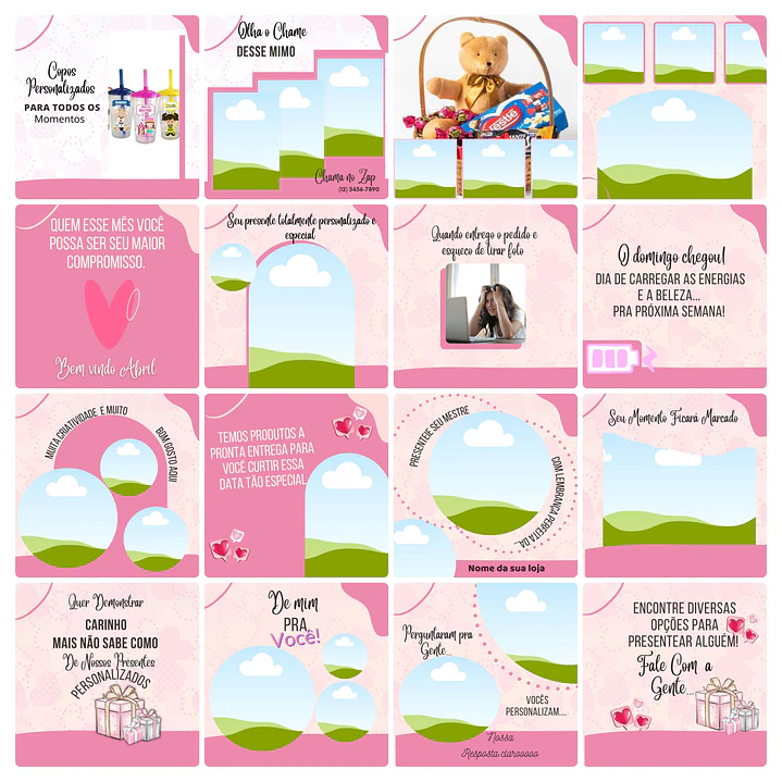 Pack Canva Personalizados Sublimação Templates Editável 100 Artes + Bônus 3