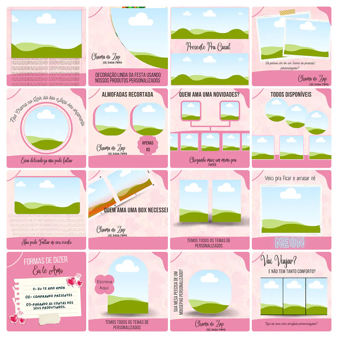 Pack Canva Personalizados Sublimação Templates Editável 100 Artes + Bônus 4