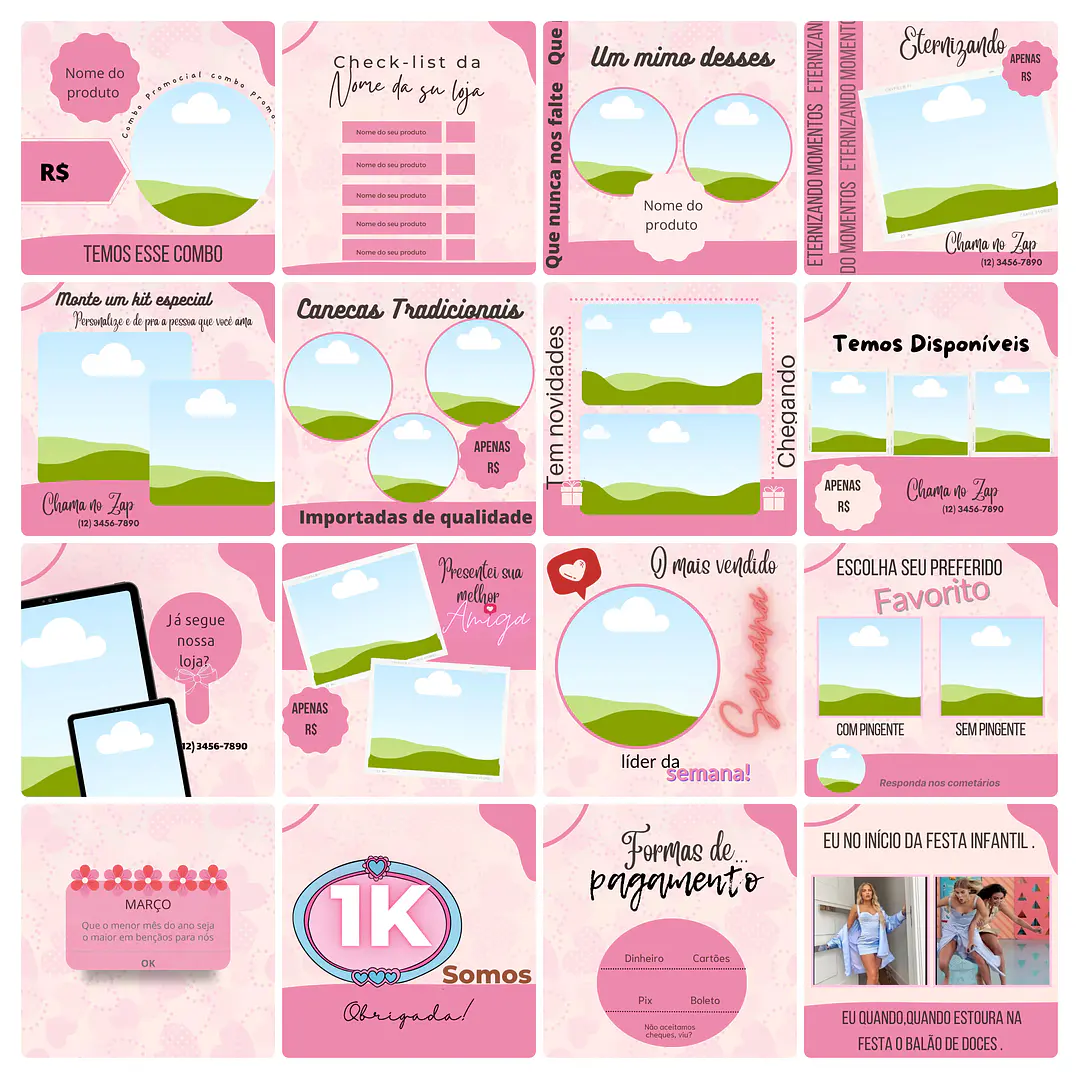 Pack Canva Personalizados Sublimação Templates Editável 100 Artes + Bônus 6