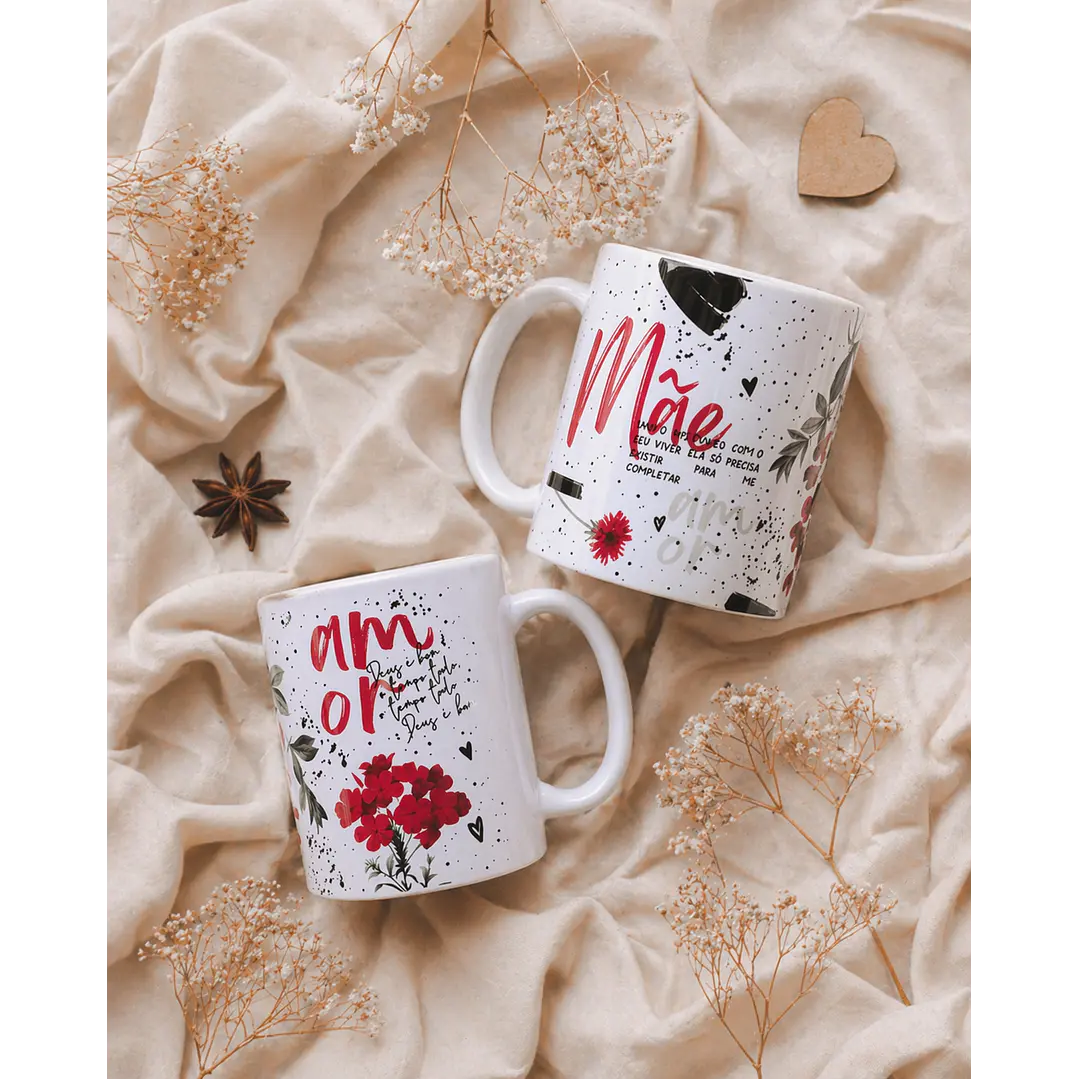Artes para Caneca Deus é bom o tempo todo Dia das Mães em Png 1