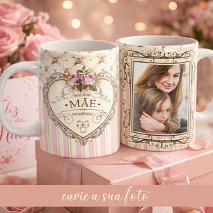 Artes para Caneca Dia das Mães com e sem foto em Png 