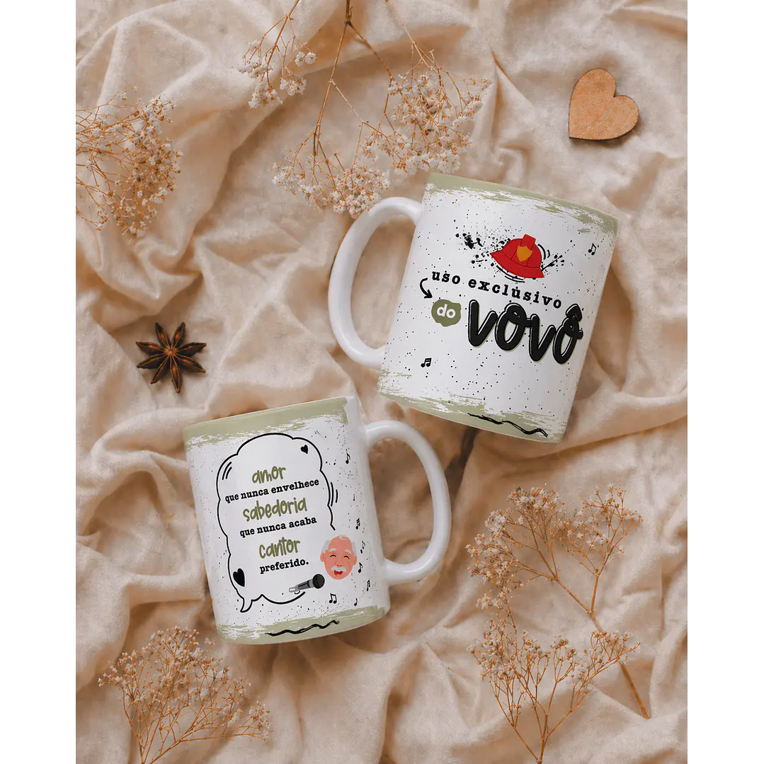Artes para Caneca Exclusivo do Vovô em Png 1