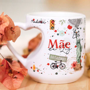 Artes para Caneca Mãe que ama Viajar em Png 