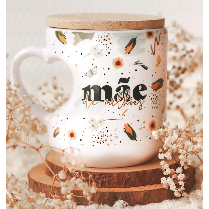 Artes para Caneca Mãe de Milhões Dia das Mães em Png 1