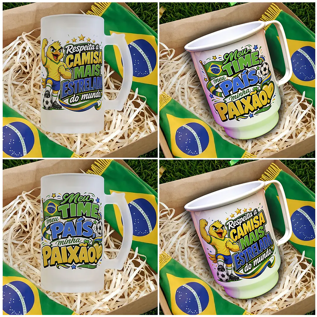 16 Artes para Caneca Copa Brasil 2026 RUMO AO HEXA Arquivo em Jpg 2