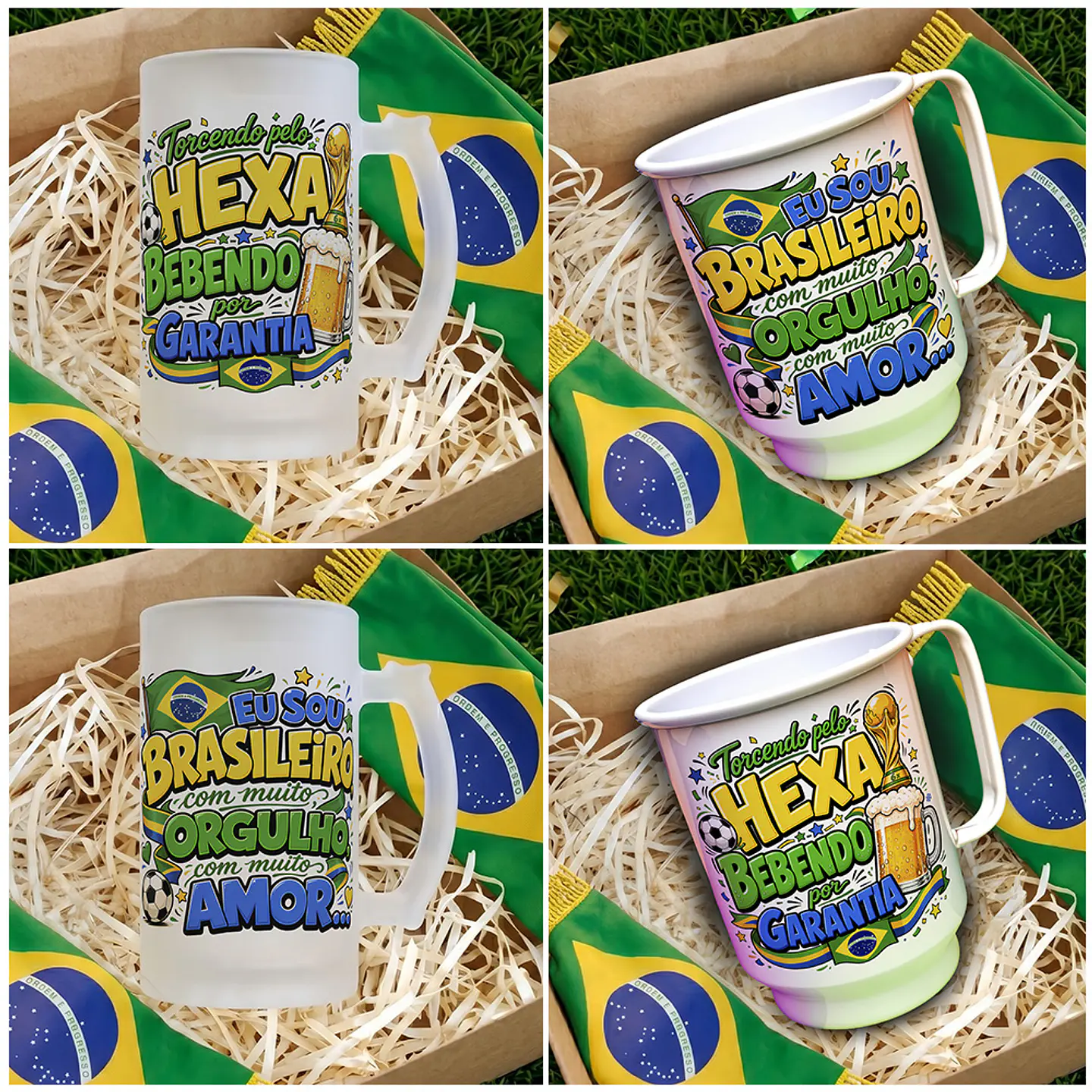 16 Artes para Caneca Copa Brasil 2026 RUMO AO HEXA Arquivo em Jpg 3