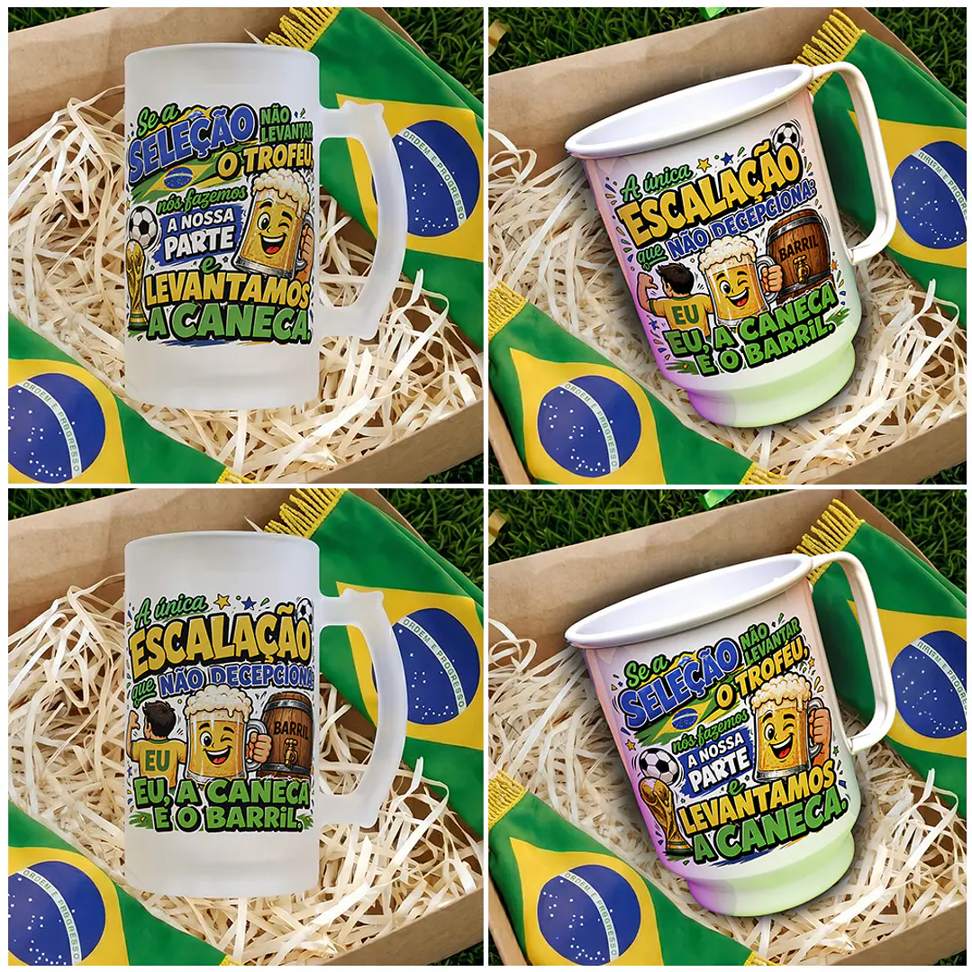 16 Artes para Caneca Copa Brasil 2026 RUMO AO HEXA Arquivo em Jpg 5