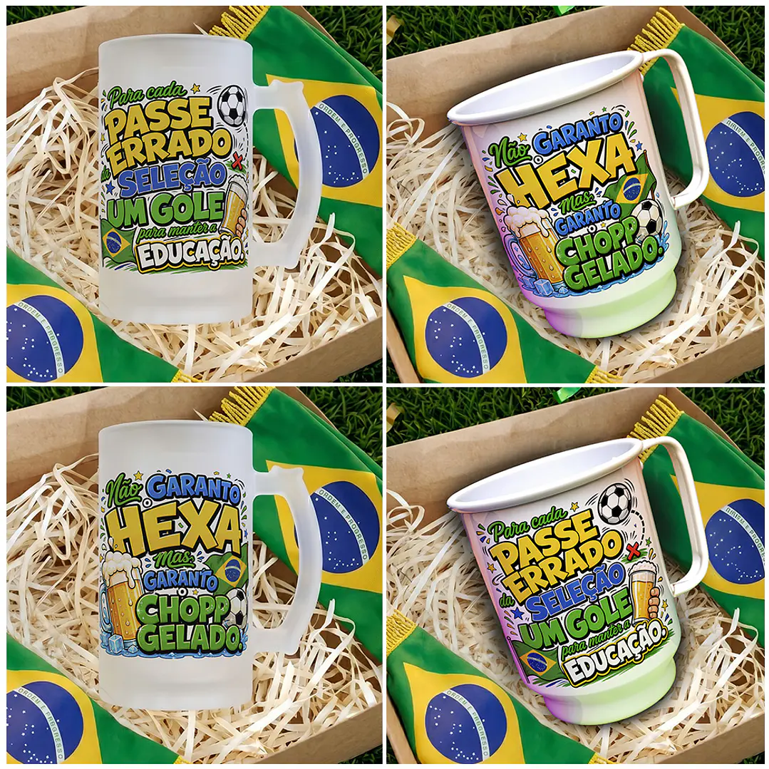 16 Artes para Caneca Copa Brasil 2026 RUMO AO HEXA Arquivo em Jpg 7