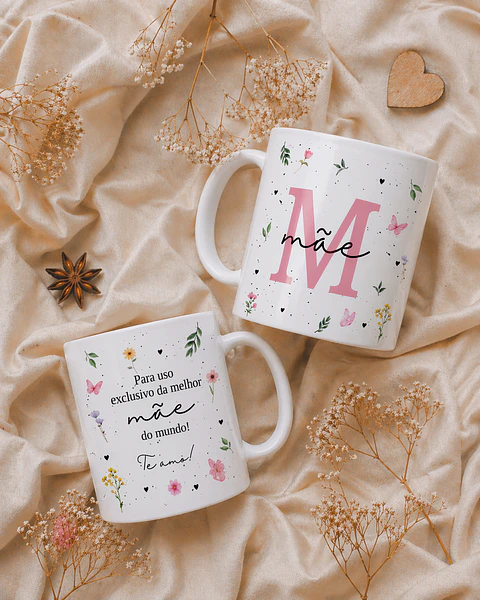 20 Artes para Caneca, Caixa e Azulejo Dia das Mães Arquivos Editáveis
