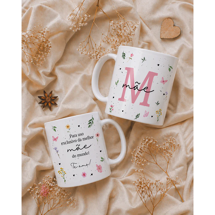 20 Artes para Caneca, Caixa e Azulejo Dia das Mães Arquivos Editáveis 1