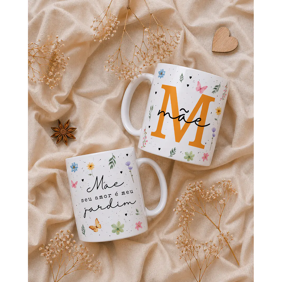 20 Artes para Caneca, Caixa e Azulejo Dia das Mães Arquivos Editáveis 2