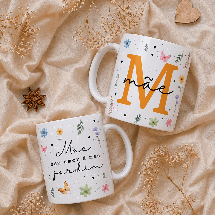 20 Artes para Caneca, Caixa e Azulejo Dia das Mães Arquivos Editáveis 2