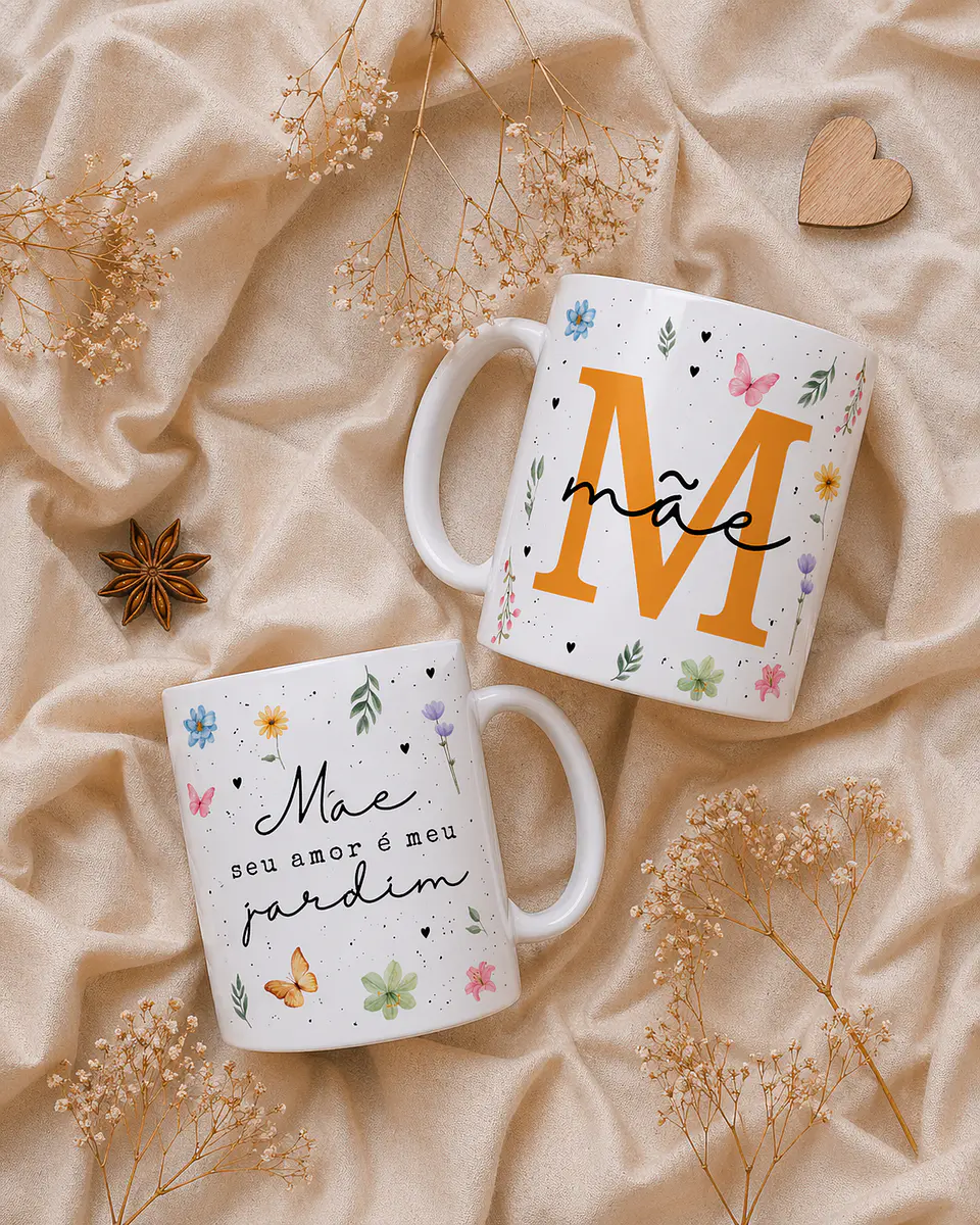 20 Artes para Caneca, Caixa e Azulejo Dia das Mães Arquivos Editáveis 2