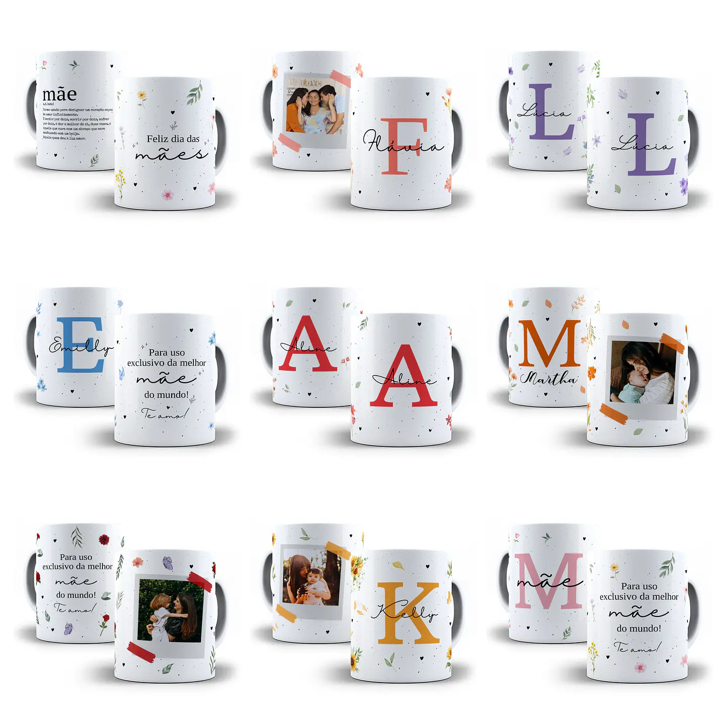 20 Artes para Caneca, Caixa e Azulejo Dia das Mães Arquivos Editáveis 5
