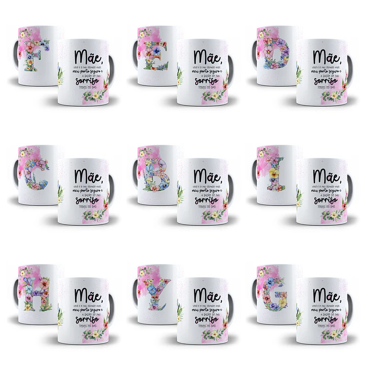 52 Artes para Azulejo e Caneca Alfabeto Dia das Mães Arquivo em Png  3